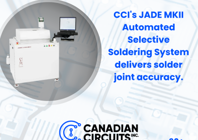 CCI’s JADE MKII Automated Soldering System Delivers Solder Joint Accuracy